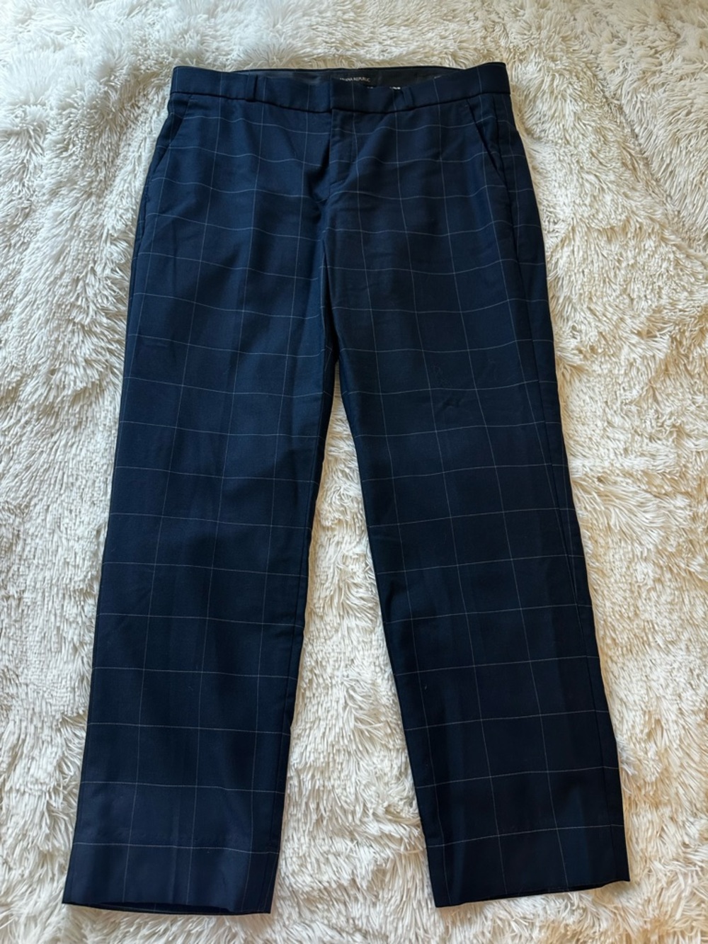 Banana Republic Avery Women’s Navy Blue Pinstripe Trouser Pants Size: 8